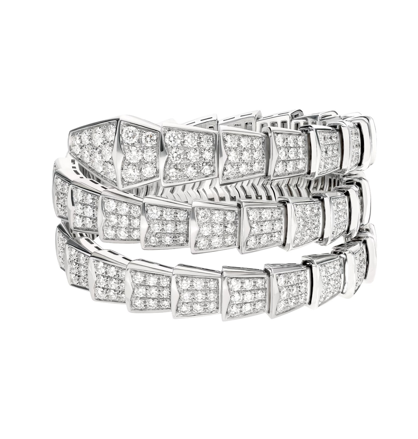 браслет bulgari serpenti viper с бриллиантами 15.03 ct.