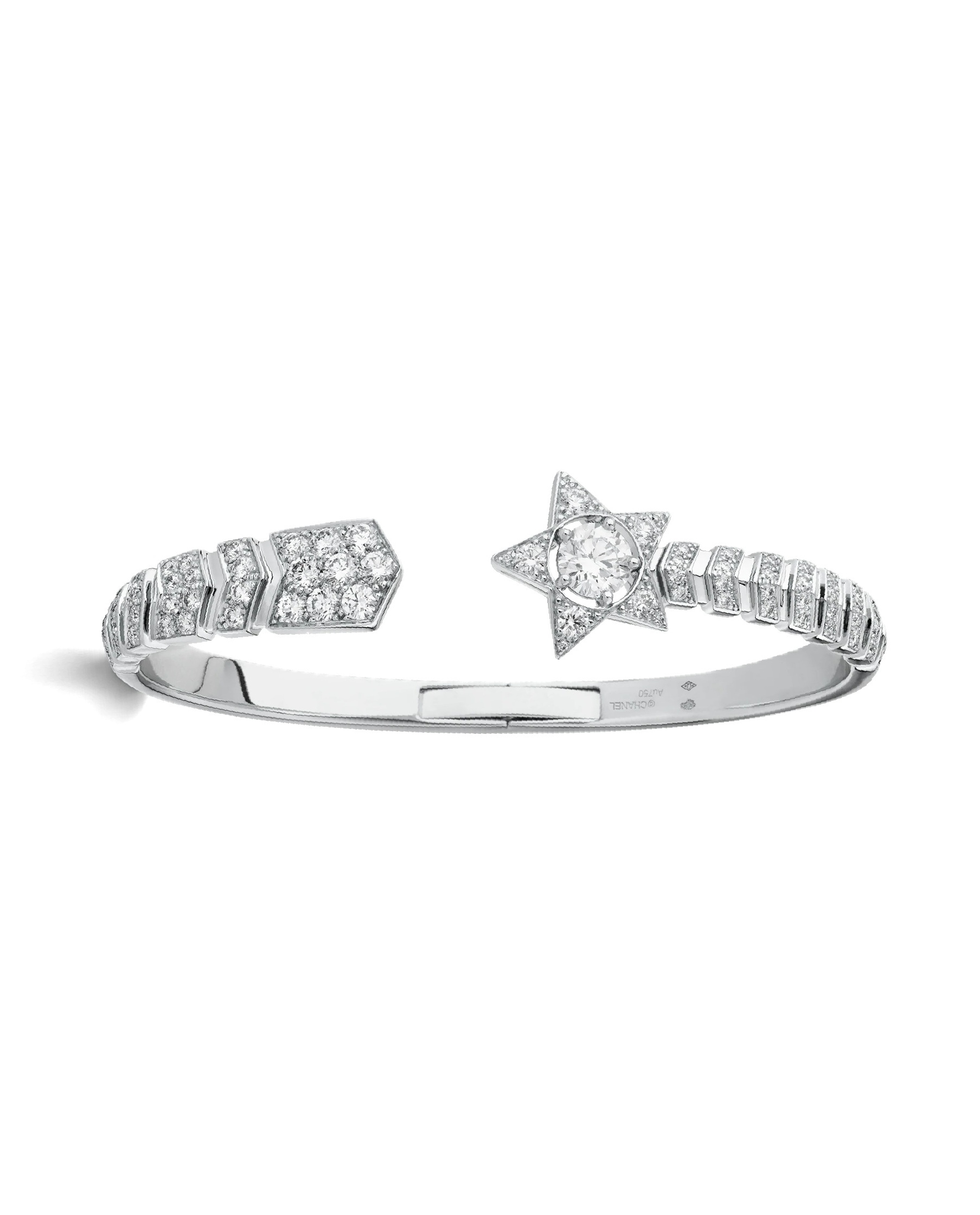 браслет comete, белое золото, бриллианты 2.81 ct.