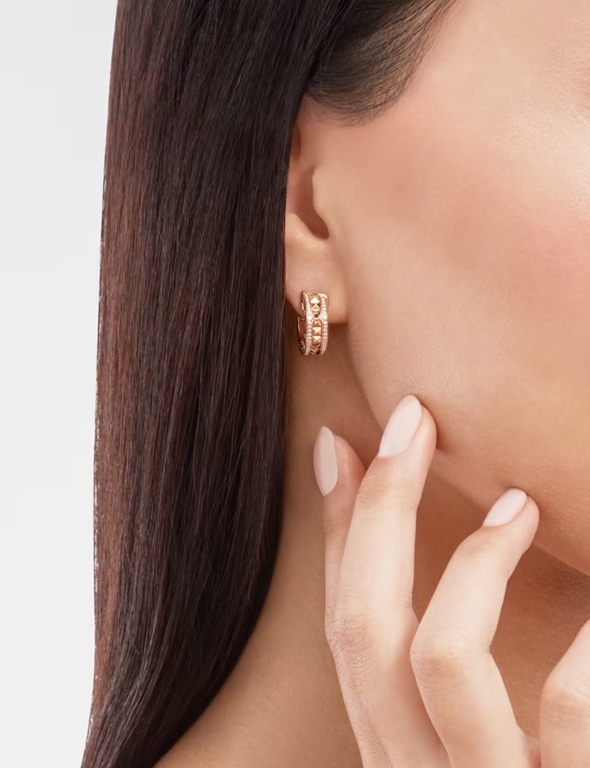 серьги bvlgari b.zero1 с бриллиантами 0.27 ct.
