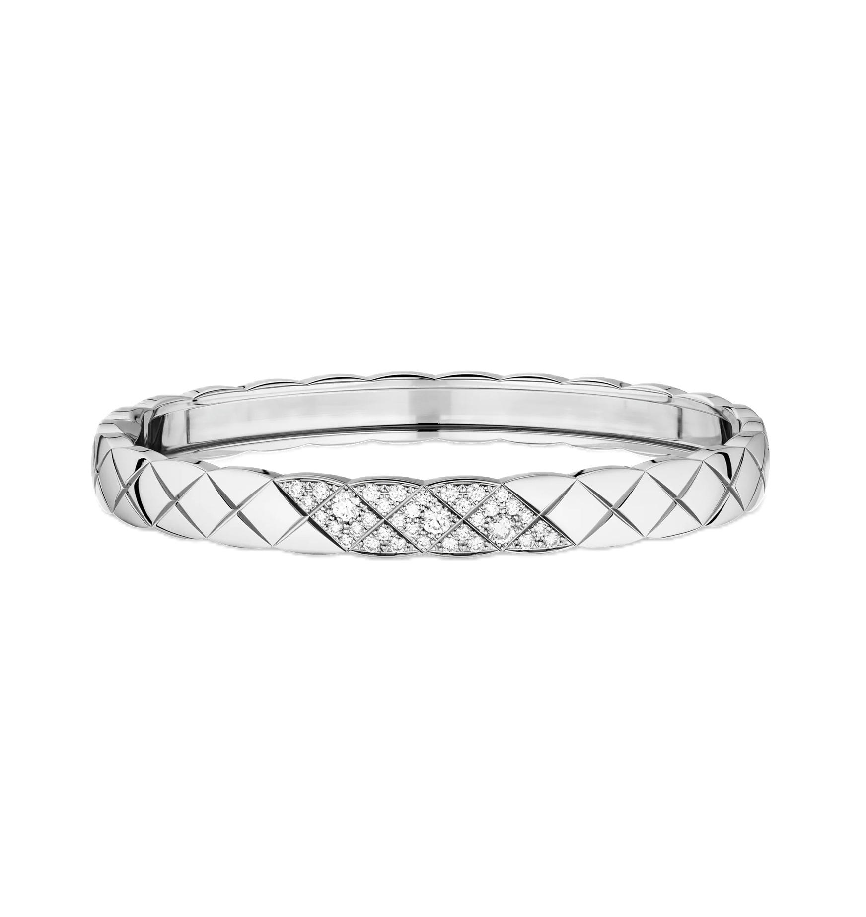 браслет coco crush, белое золото, бриллианты 0.52 ct.