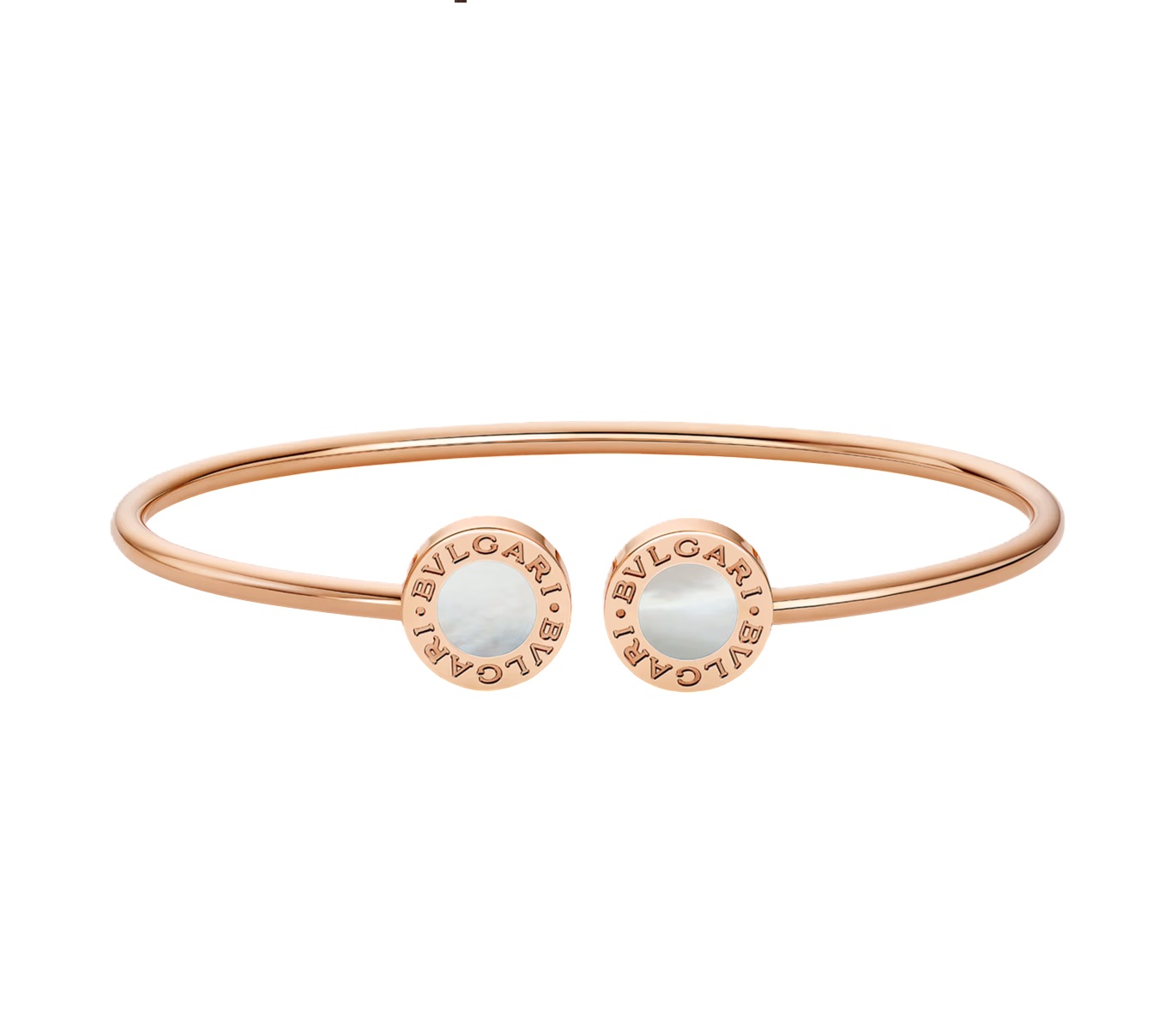 браслет bvlgari bvlgari, розовое золото с преламутром