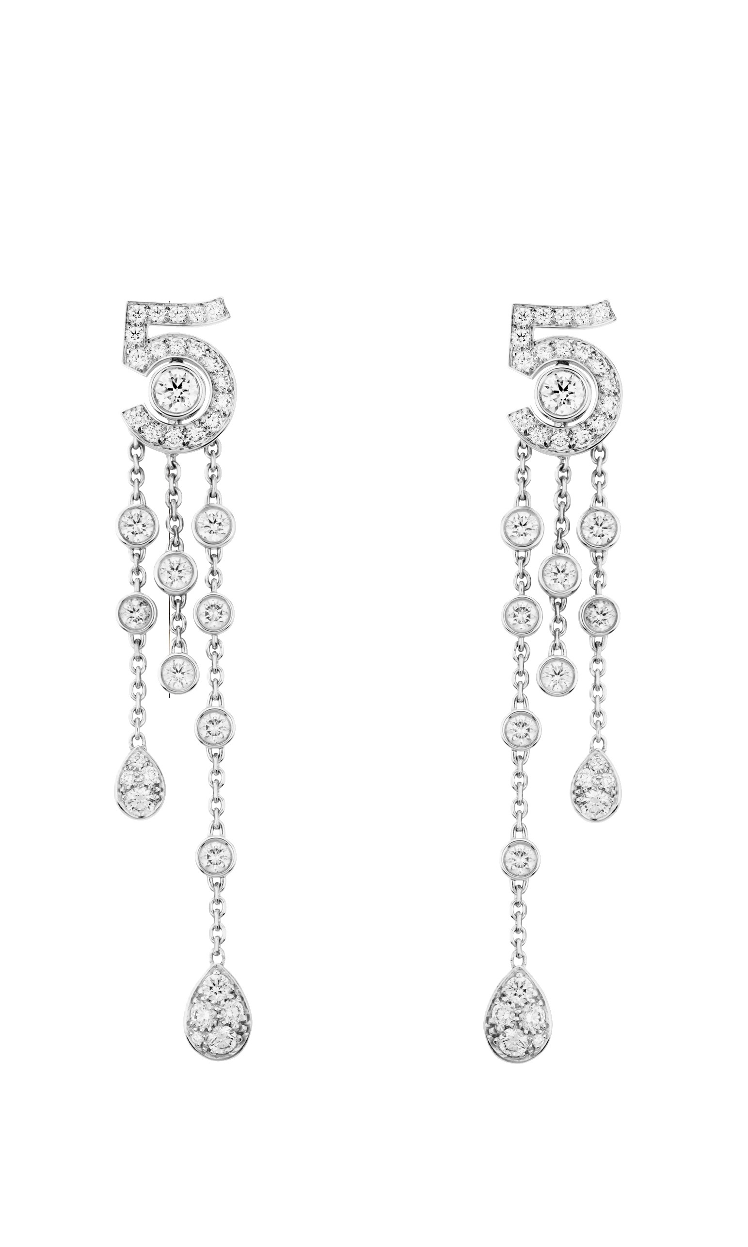 серьги eternal n°5 transformable с бриллиантами 2.21 ct.