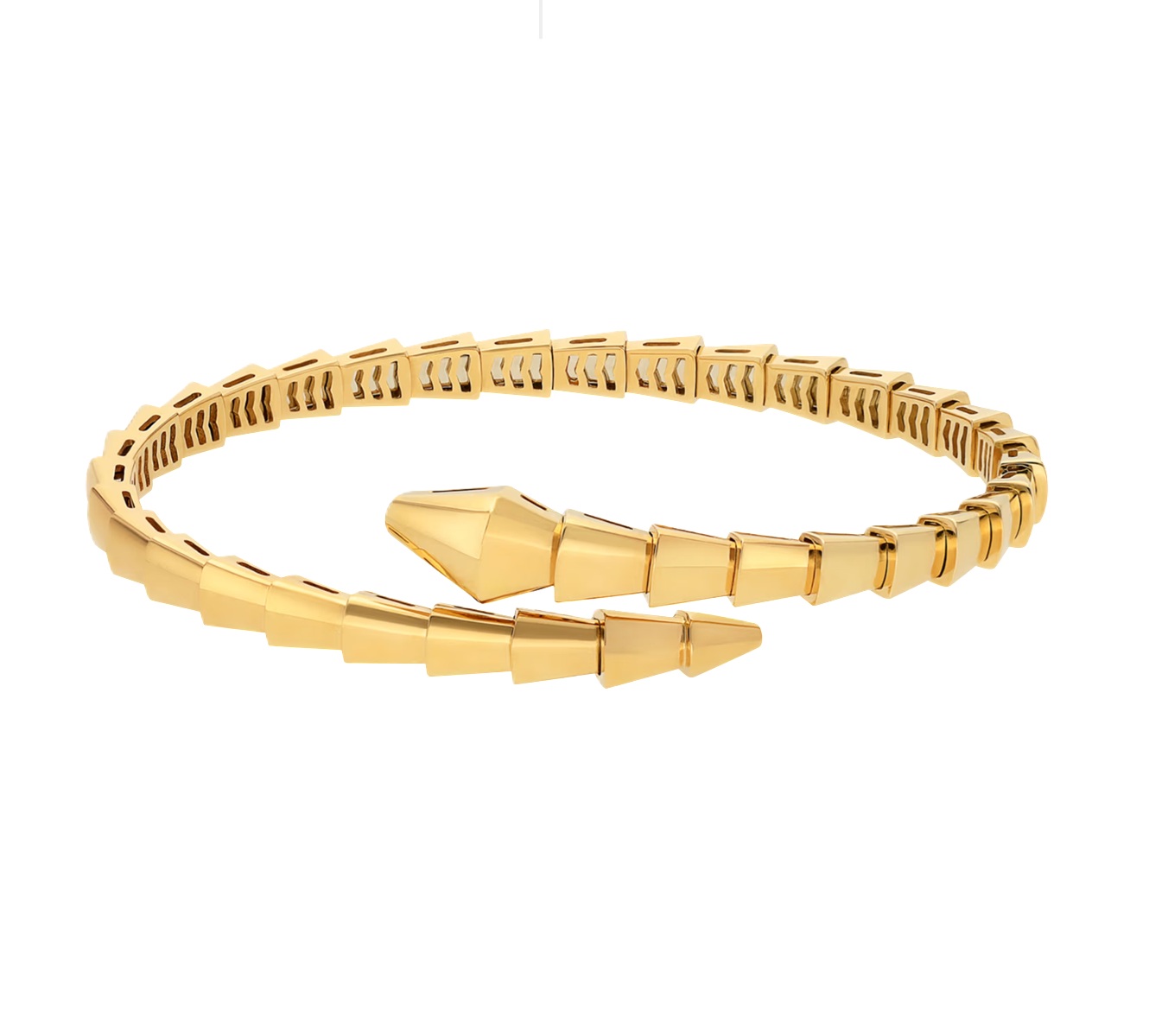 браслет serpenti viper, желтое золото