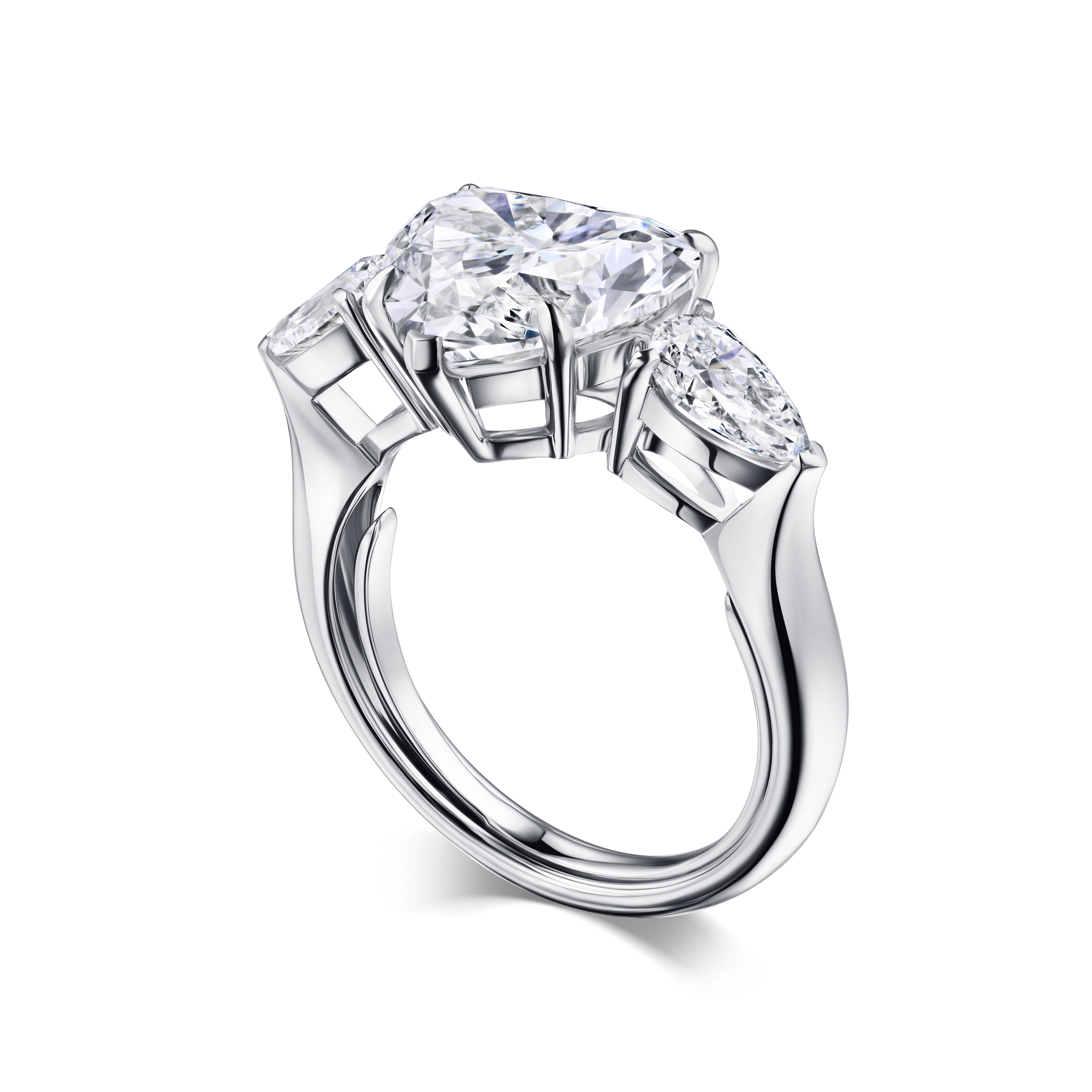 кольцо с лабораторными бриллиантами 7,44 ct