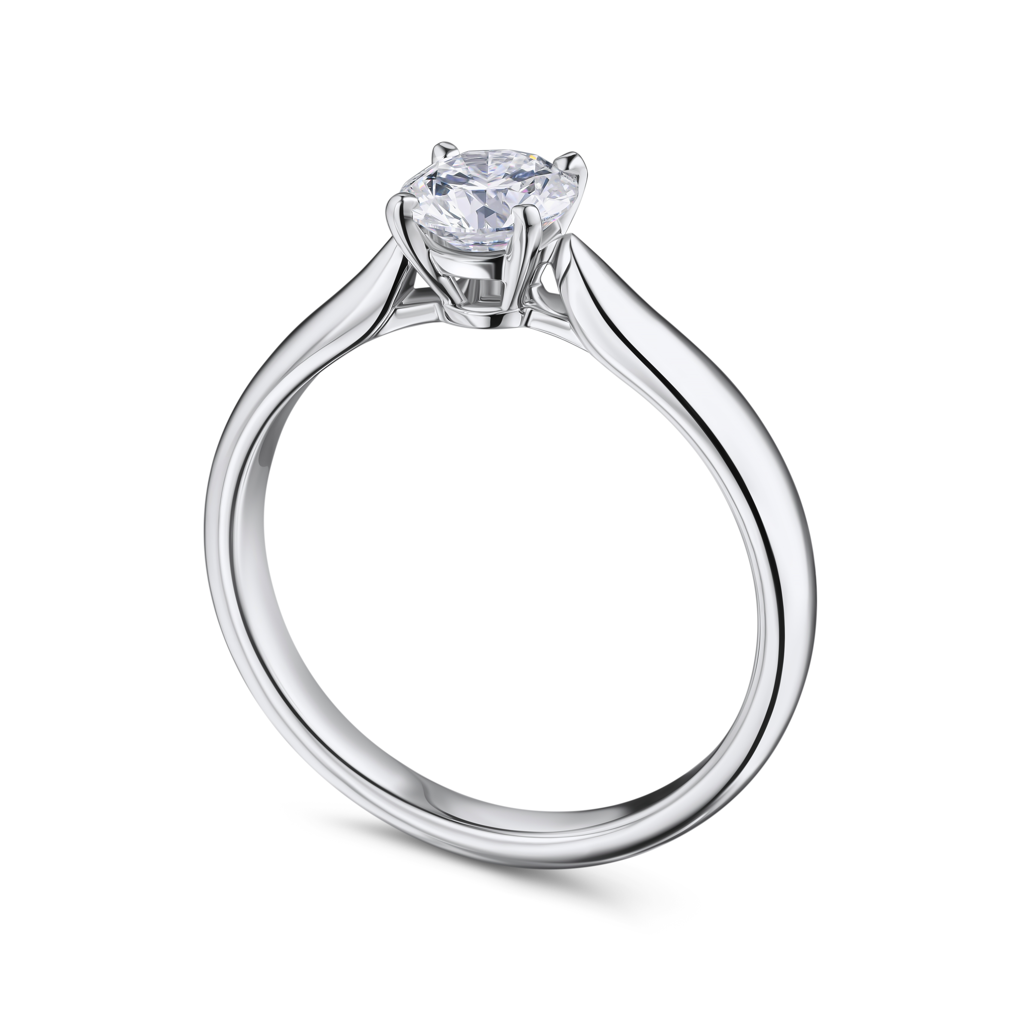 кольцо с лабораторным бриллиантом 0,73 ct