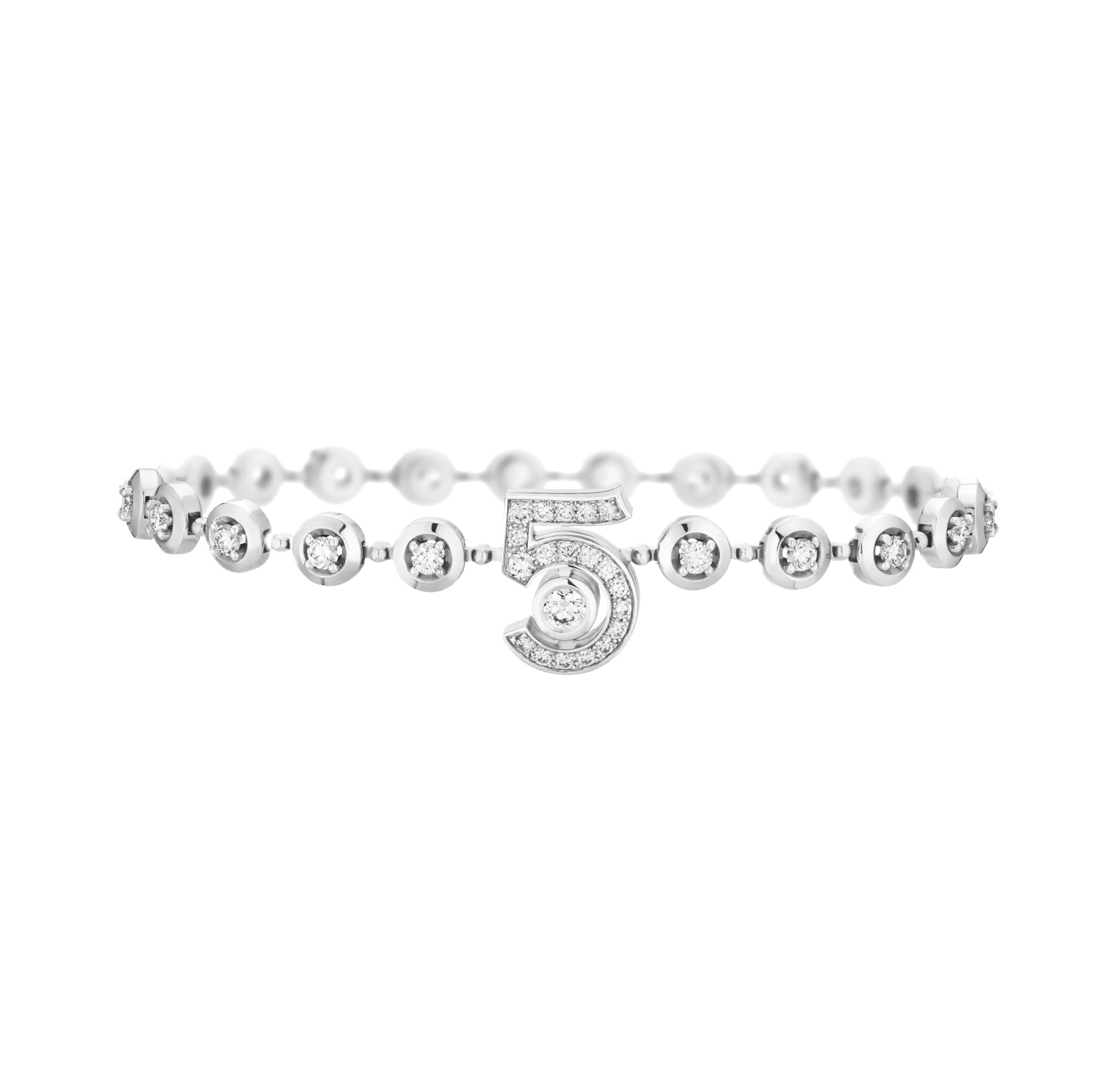браслет chanel  eternal n°5 с бриллиантами 1.32 ct.