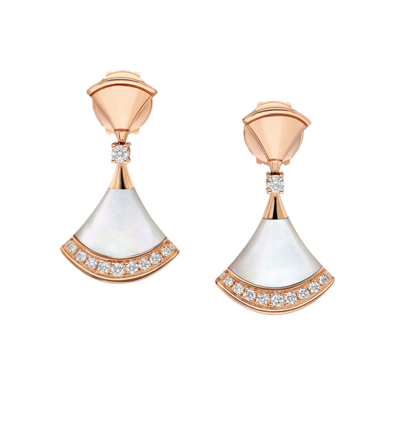 серьги bvlgari divas dream с бриллиантами 0.25 ct.