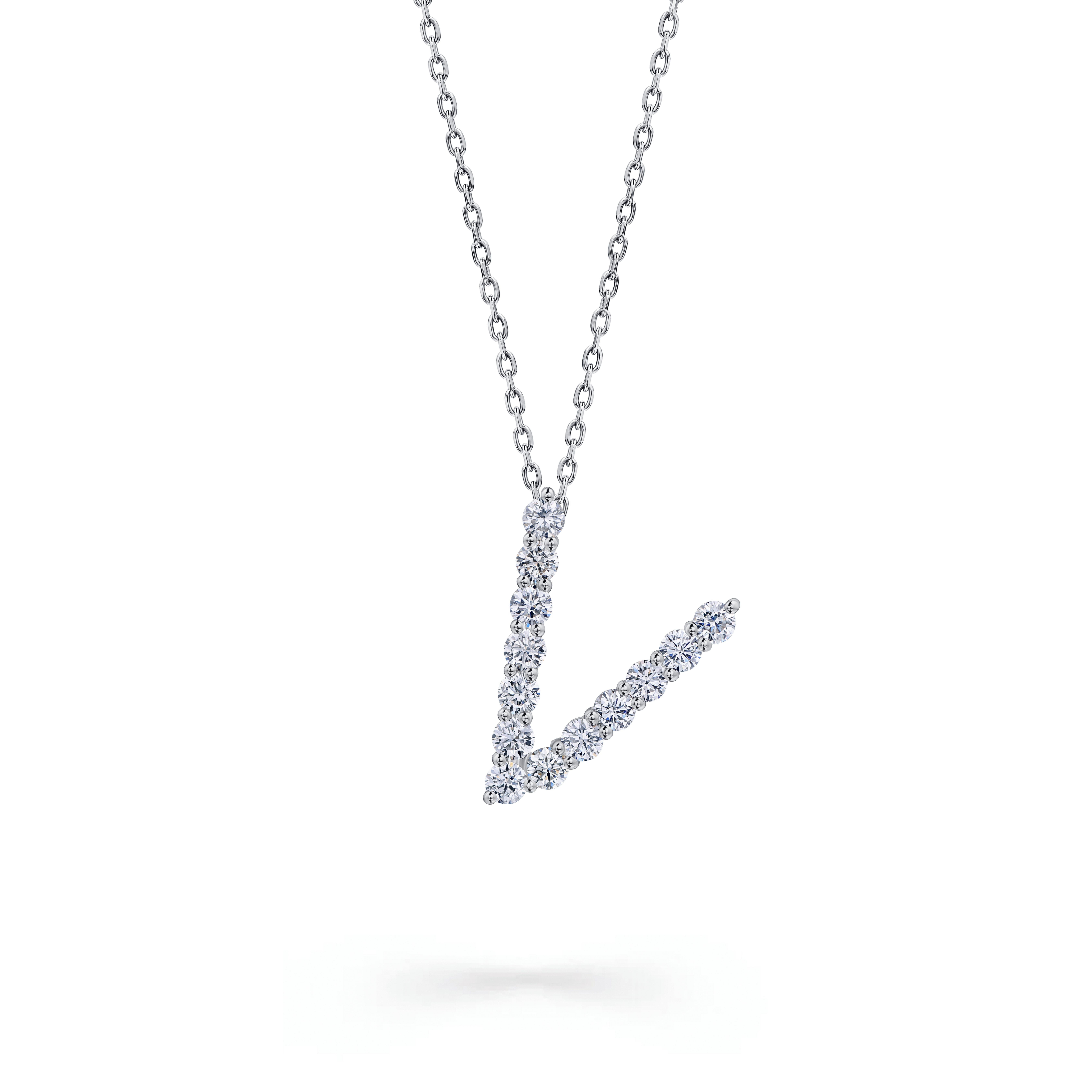 колье с бриллиантами 0,40 ct.