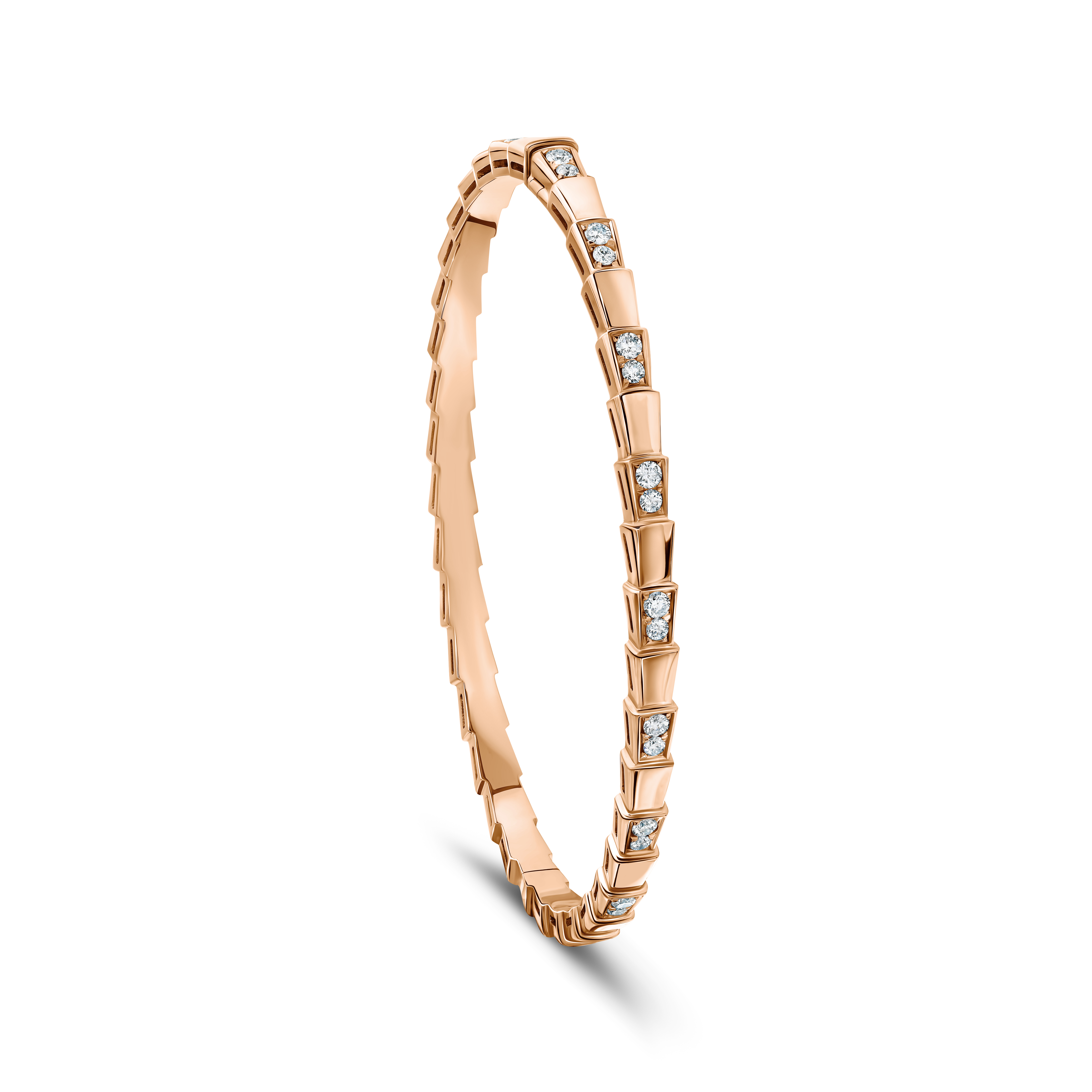 браслет serpenti viper с бриллиантами