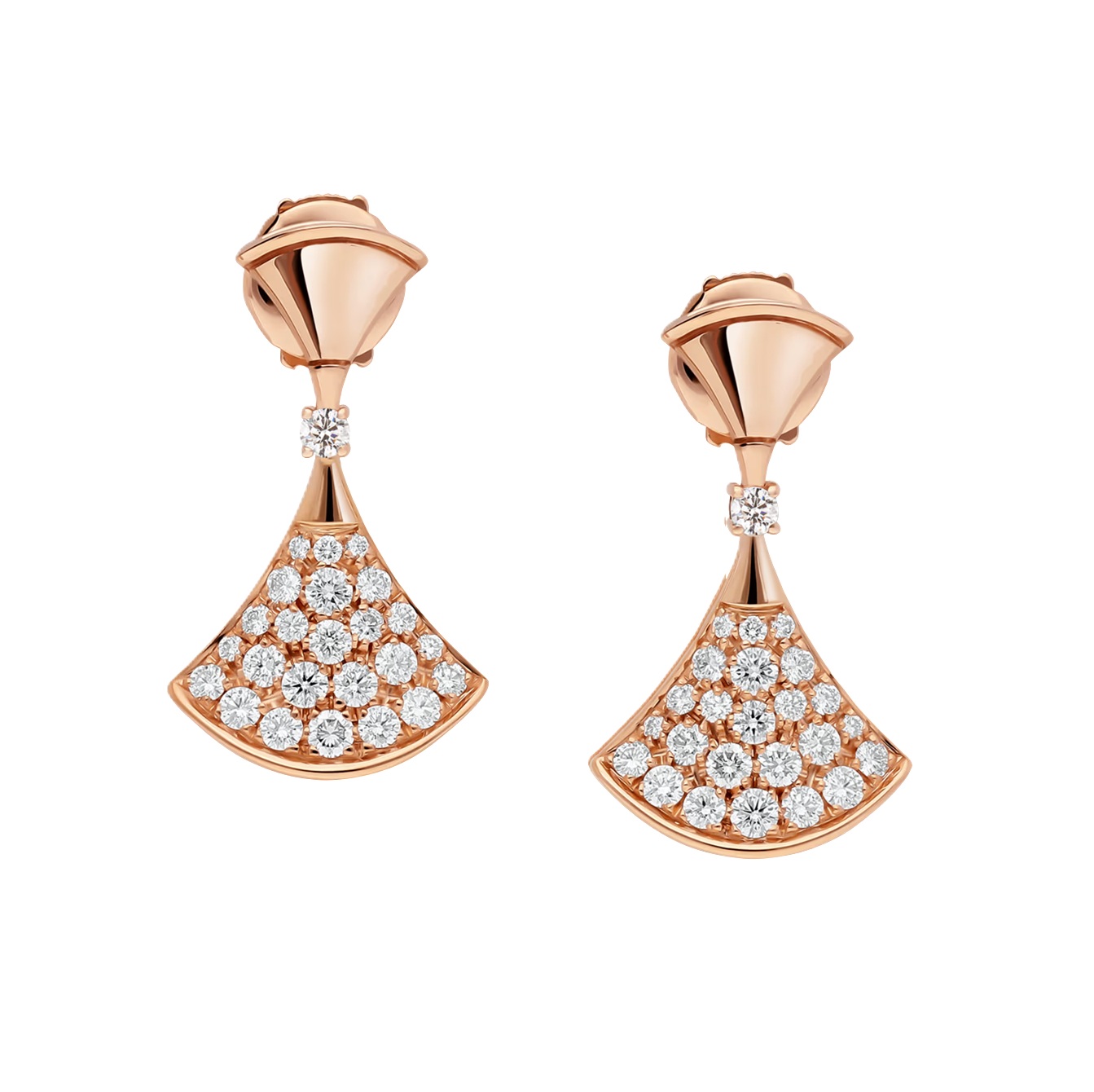 серьги bvlgari divas dream с бриллиантами 0.94 ct.