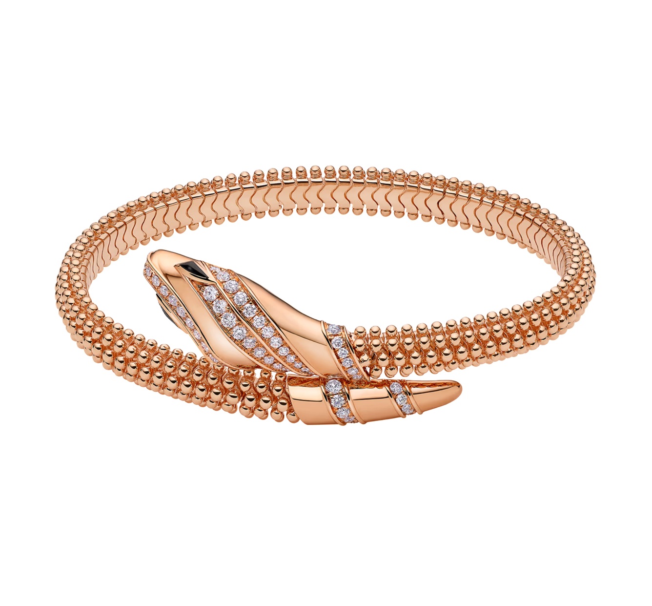 браслет serpenti bracelet с бриллиантами 0.52 ct.