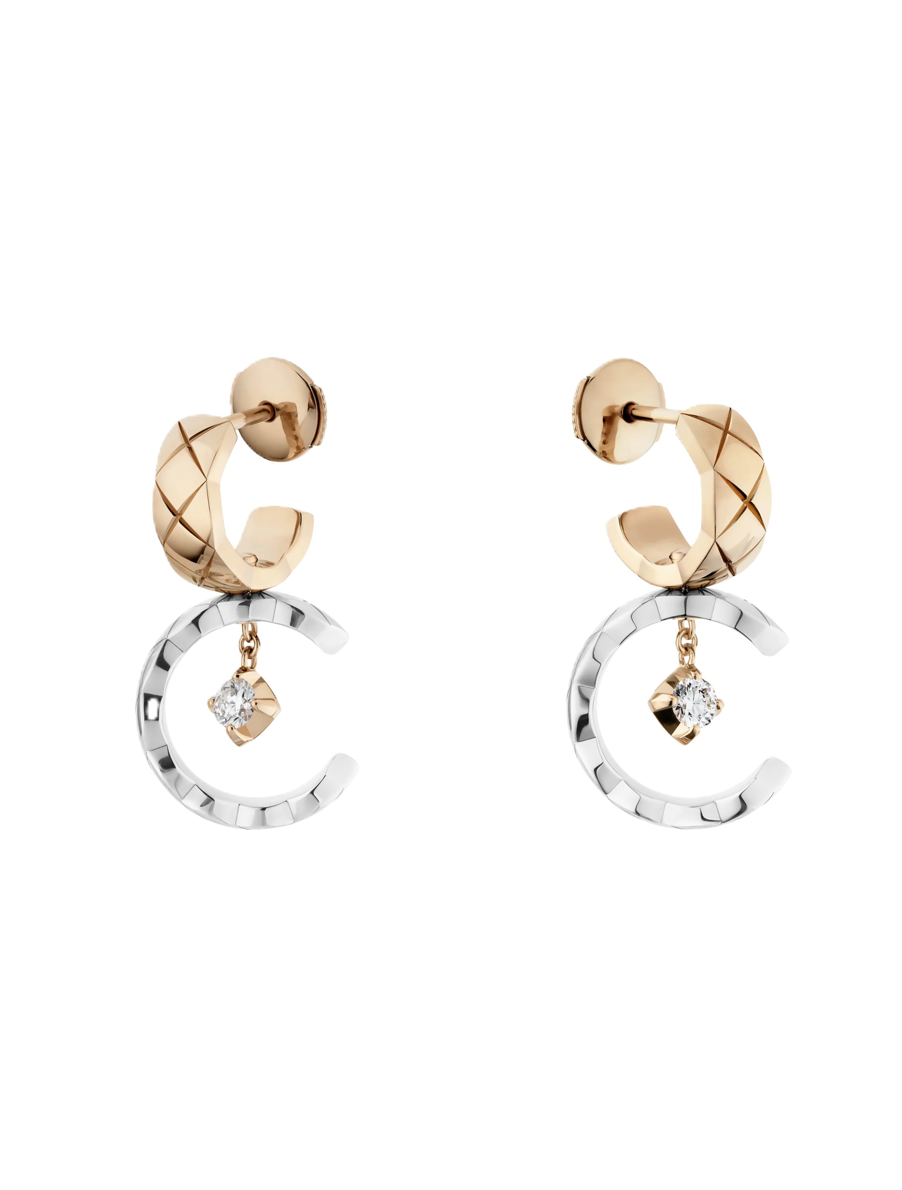 серьги chanel coco с бриллиантами 0,29 ct.