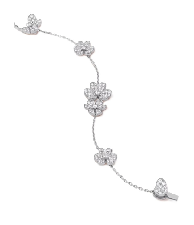 браслет van cleef & arpels с бриллиантами 1,82 карат