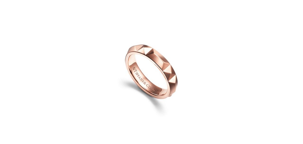 кольцо tiffany из розового золота