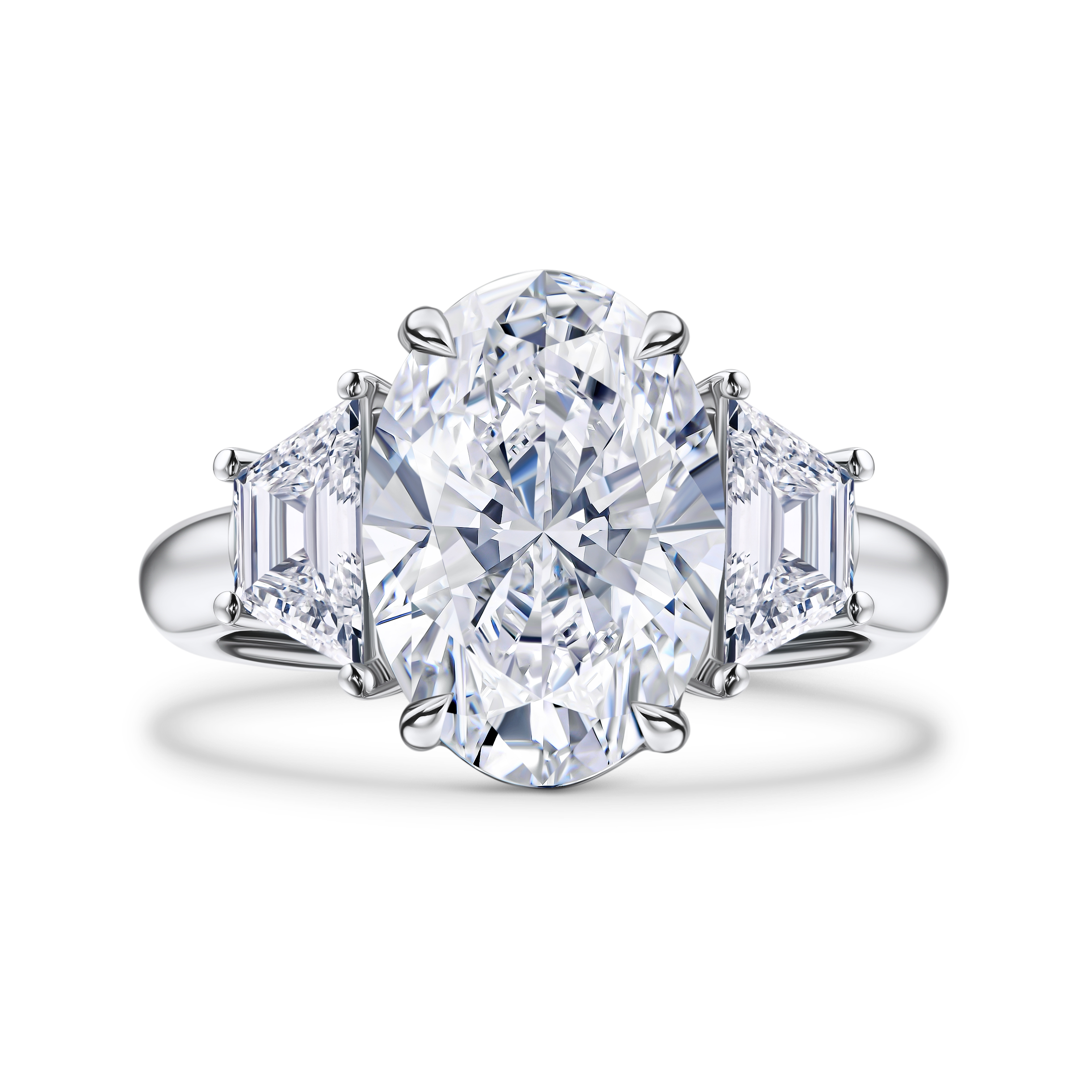 кольцо с лабораторным бриллиантом 9 ct.