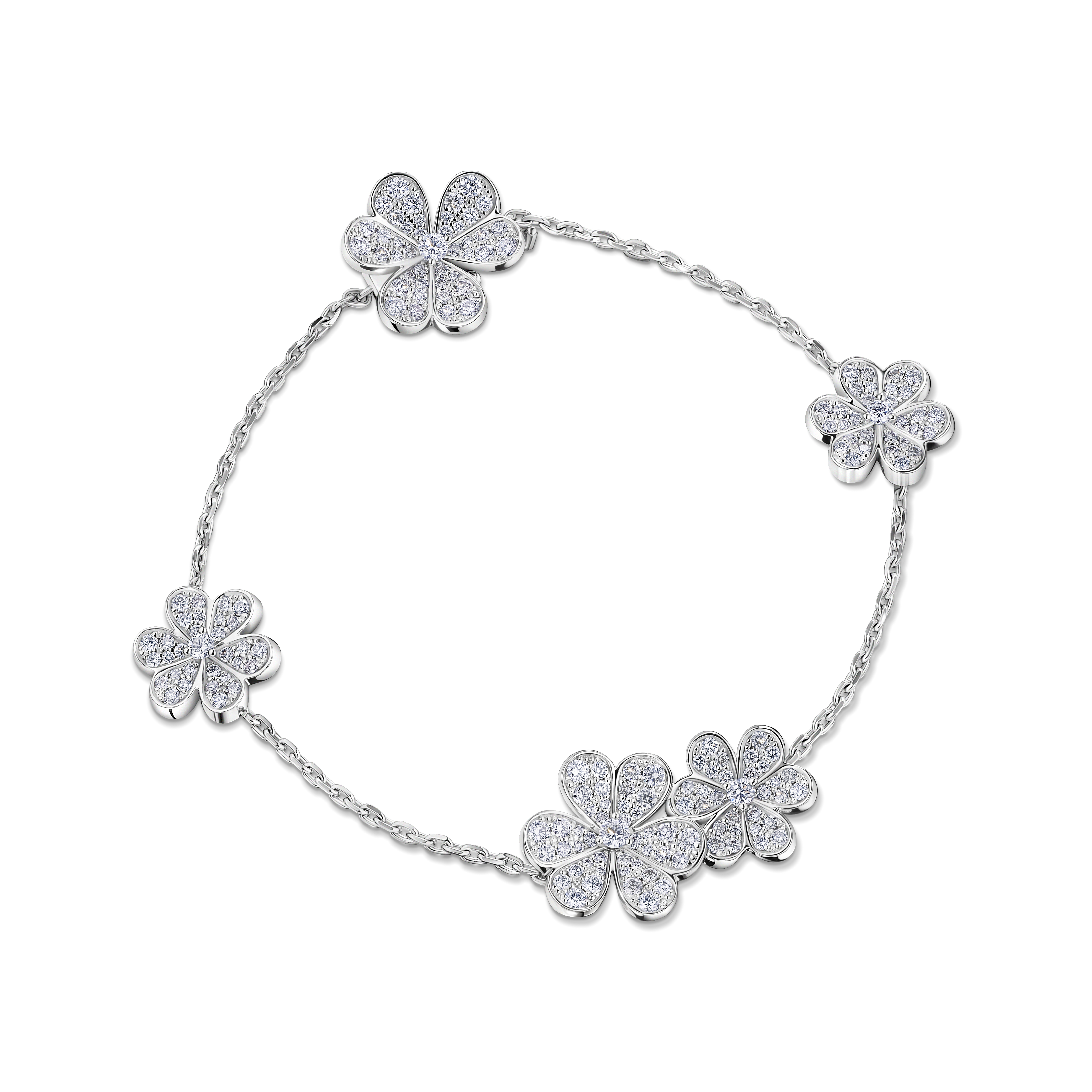 браслет van cleef & arpels с бриллиантами 1,82 карат