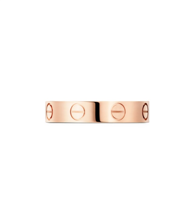 кольцо cartier love в розовом золоте