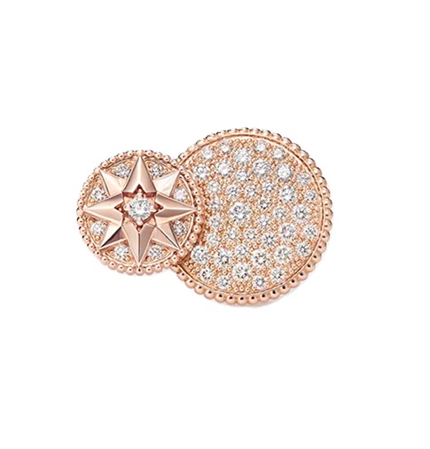 кольцо dior rose des vents c бриллиантами 0.97 ct.