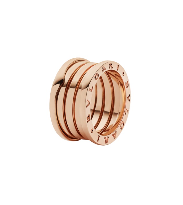 кольцо bulgari b.zero1 в розовом золоте