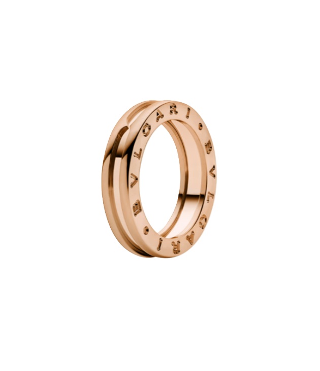 кольцо bulgari b.zero1 в розовом золоте