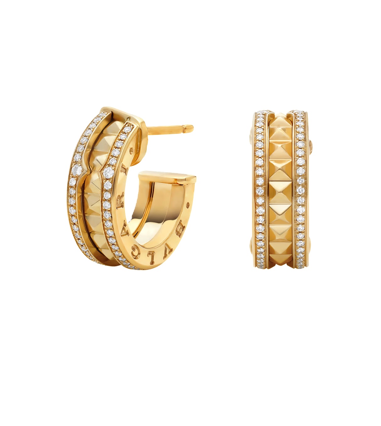 серьги bvlgari b.zero1 с бриллиантами 0.27 ct.