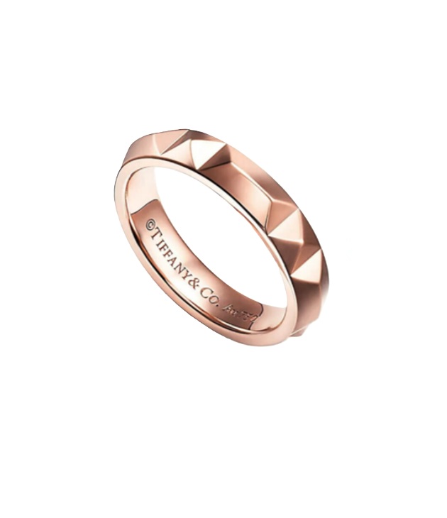 кольцо tiffany true из розового золота