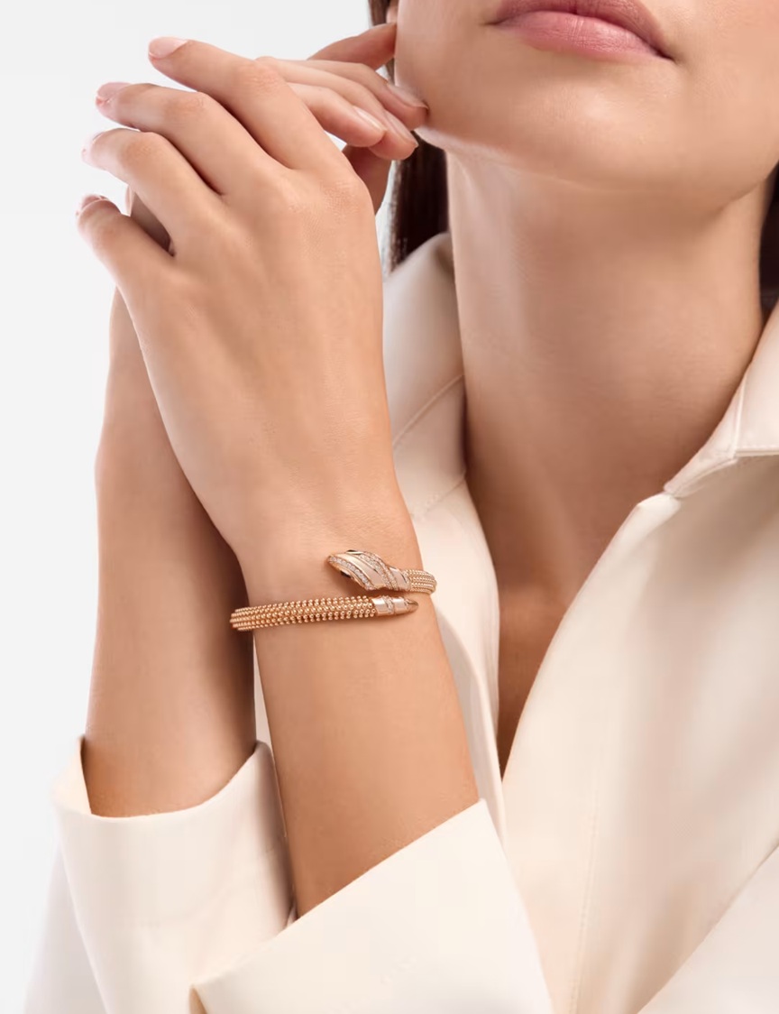 браслет serpenti bracelet с бриллиантами 0.52 ct.