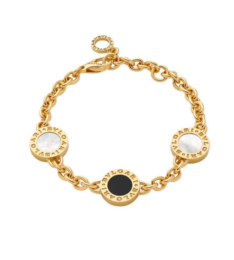 браслет bvlgari bvlgari, желтое золото с ониксом