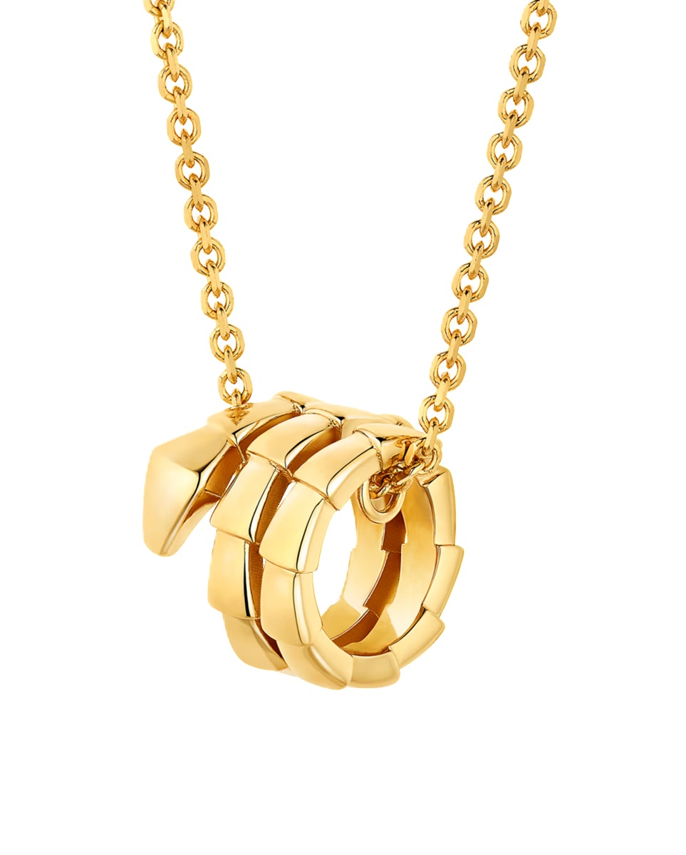 колье bvlgari serpenti viper желтое золото