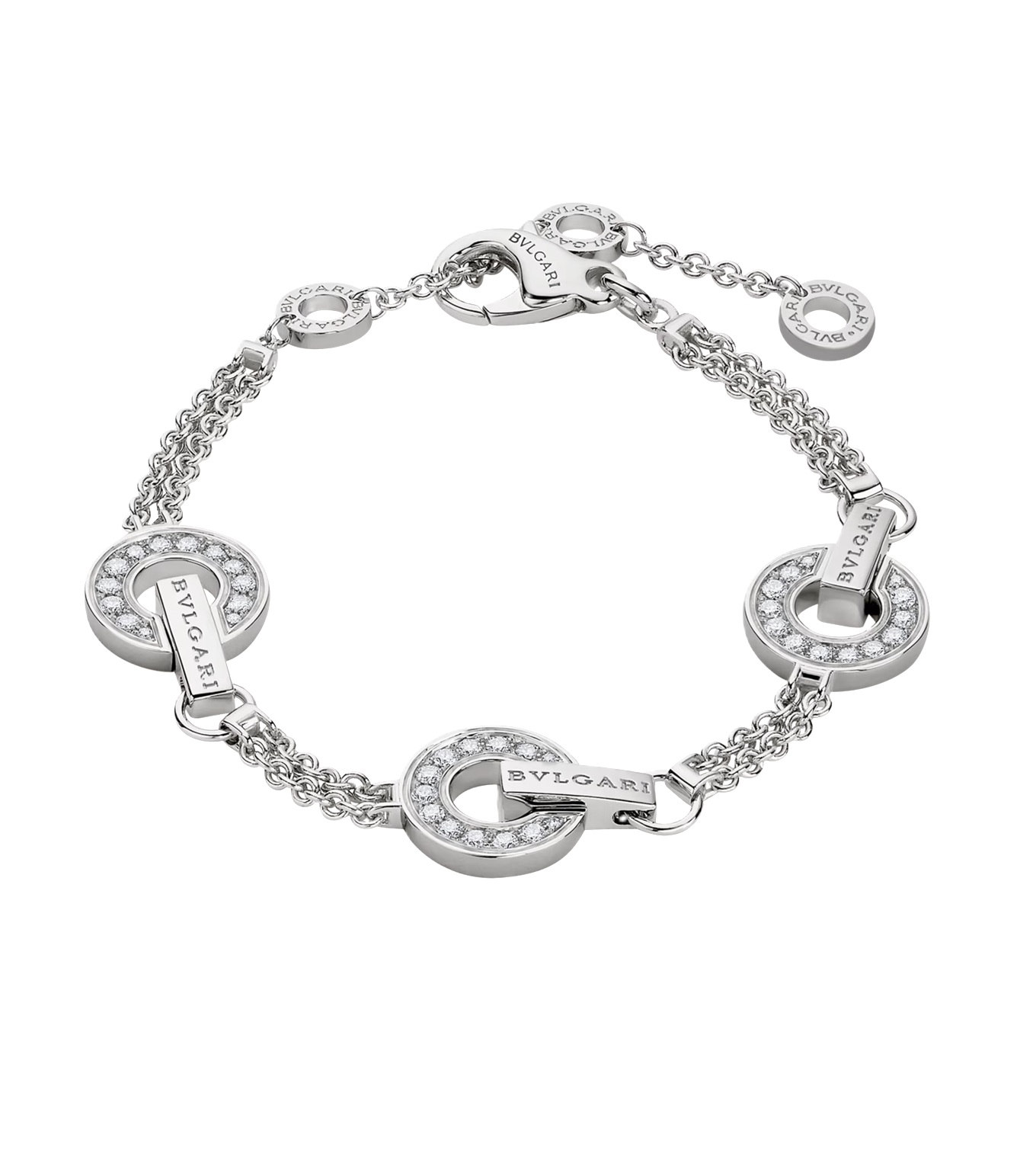 браслет bvlgari bvlgari с бриллиантами 0.53 ct.