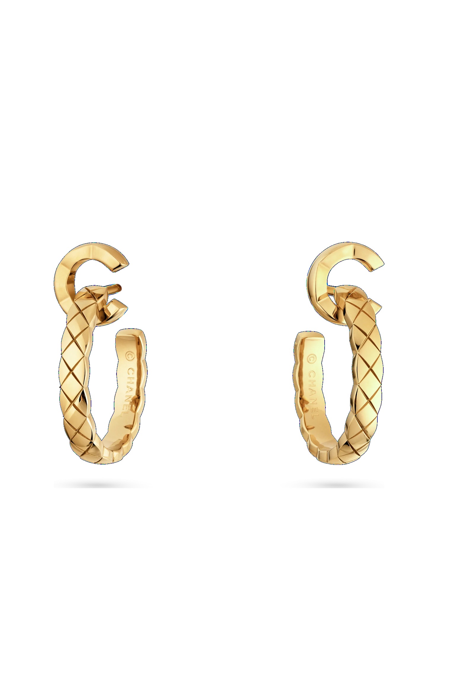 серьги chanel coco hoops