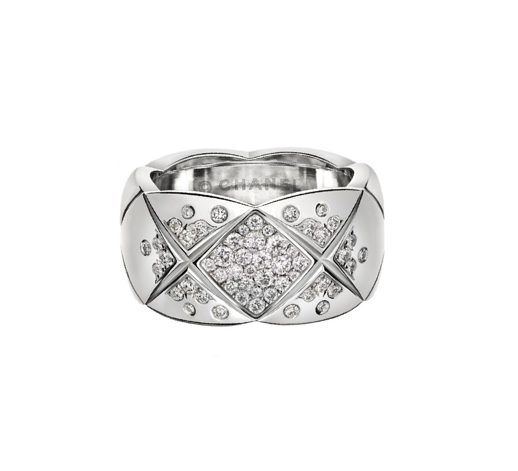 кольцо coco crush мотив matelasse с бриллиантами 0,46ct