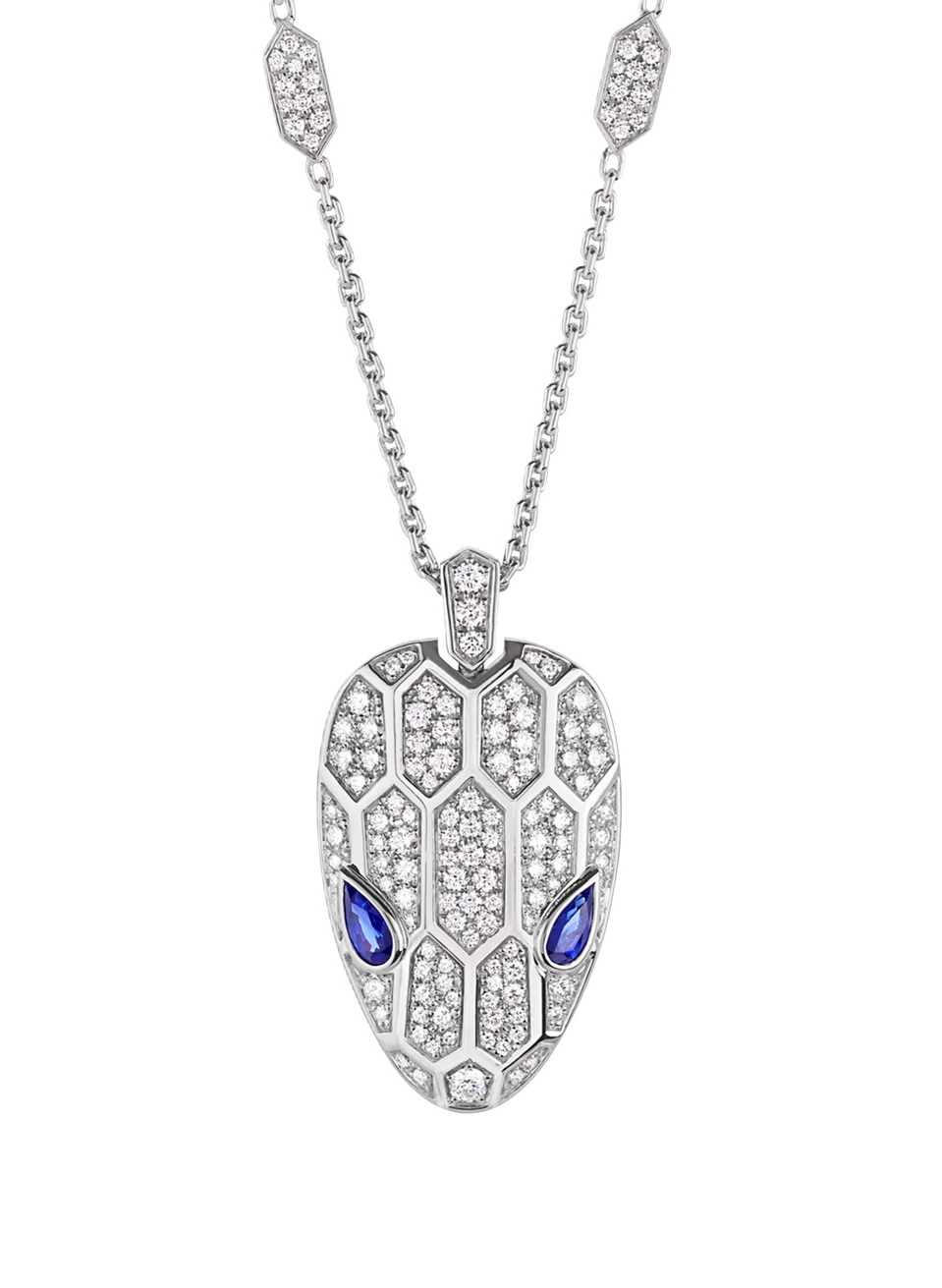 колье serpenti seduttori белое золото с бриллиантами 2.07 ct.