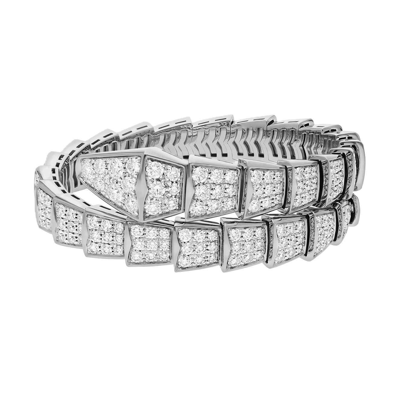 браслет serpenti viper bracelet с бриллиантами 8.35 ct.