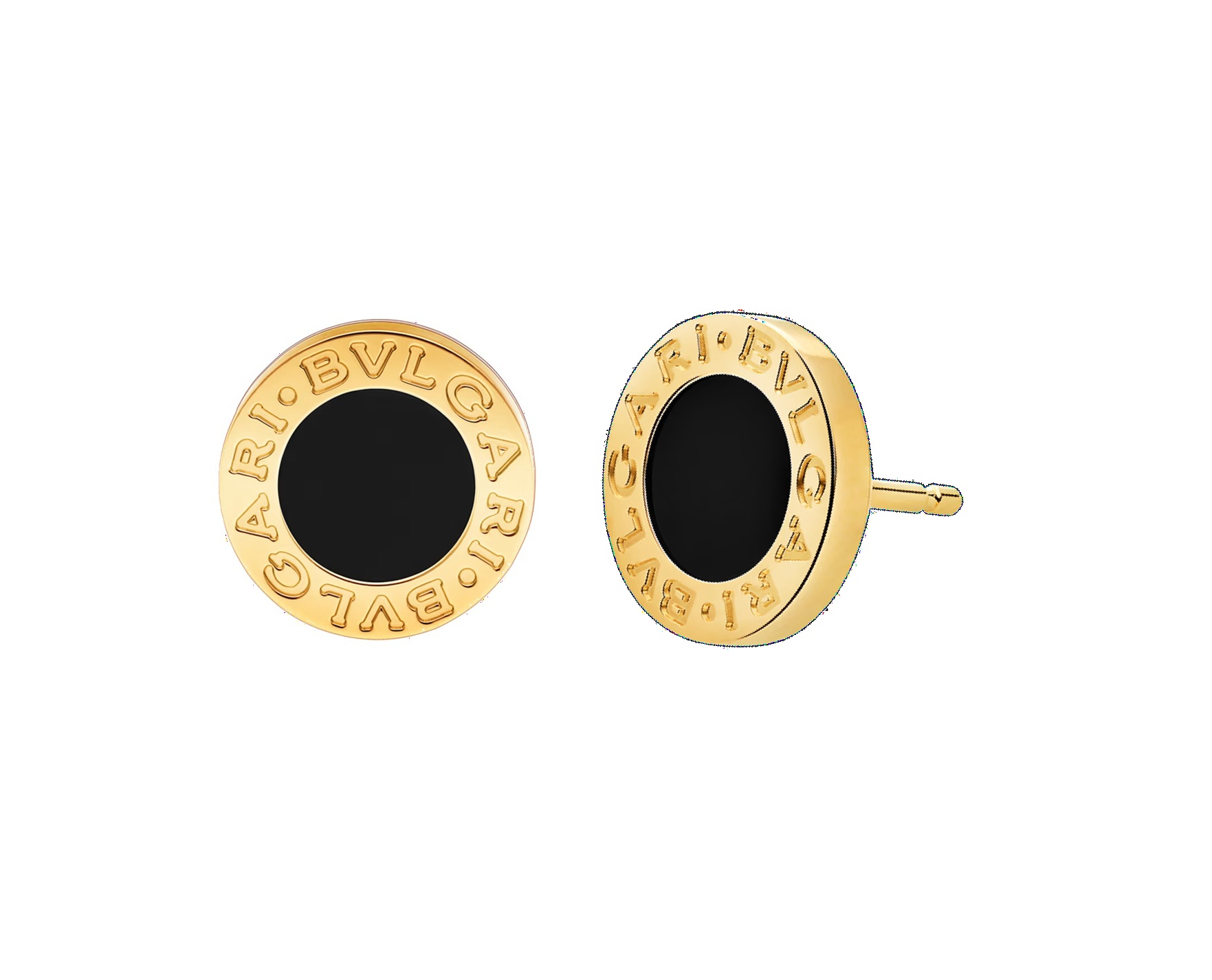 серьги-пусеты bvlgari bvlgari с ониксом