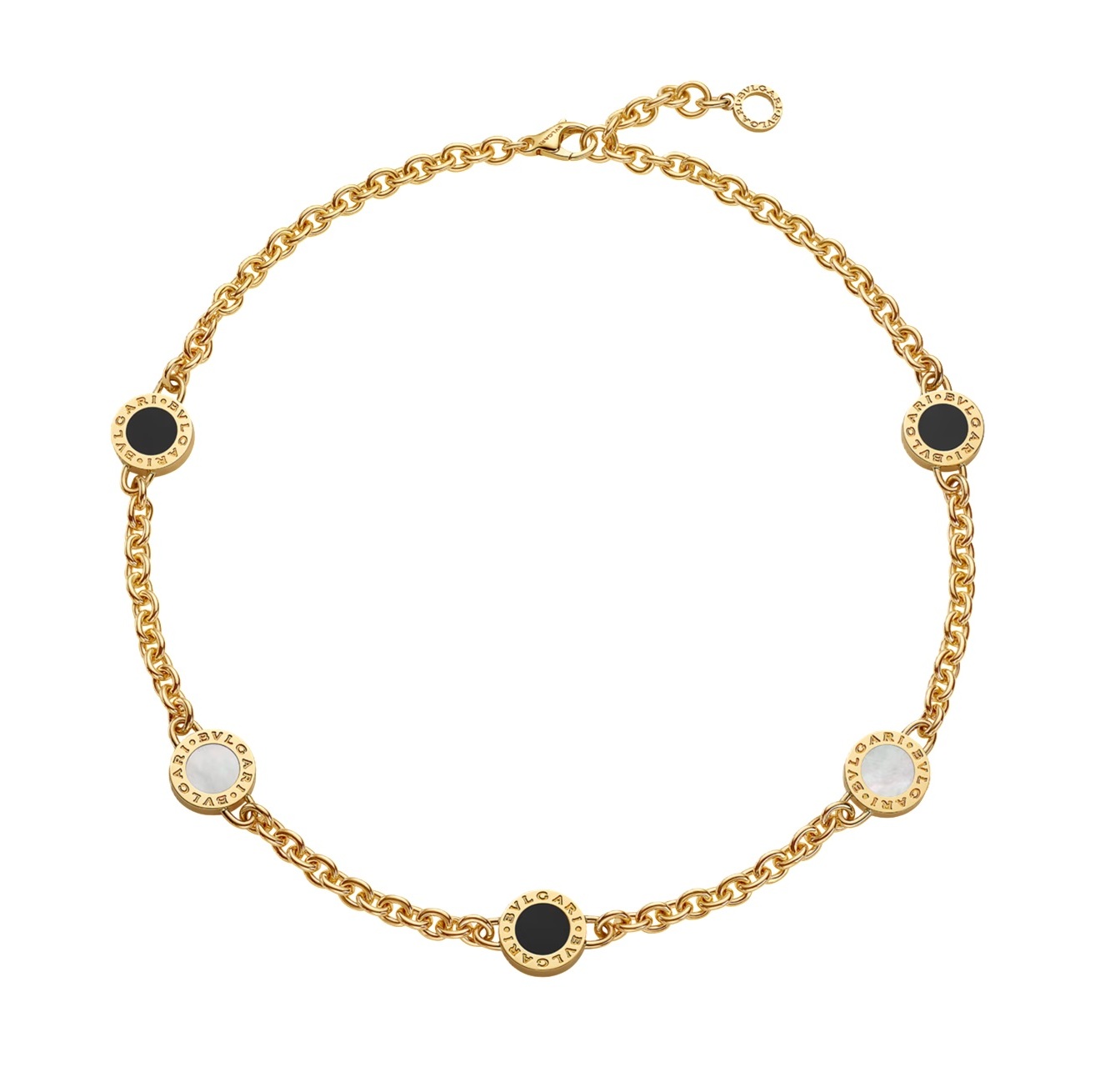 колье bvlgari bvlgari с перламутром и ониксом