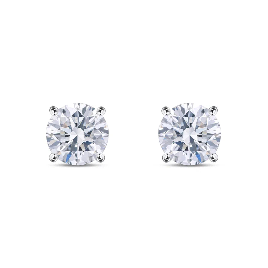 пусеты  с бриллиантами 0,49 ct
