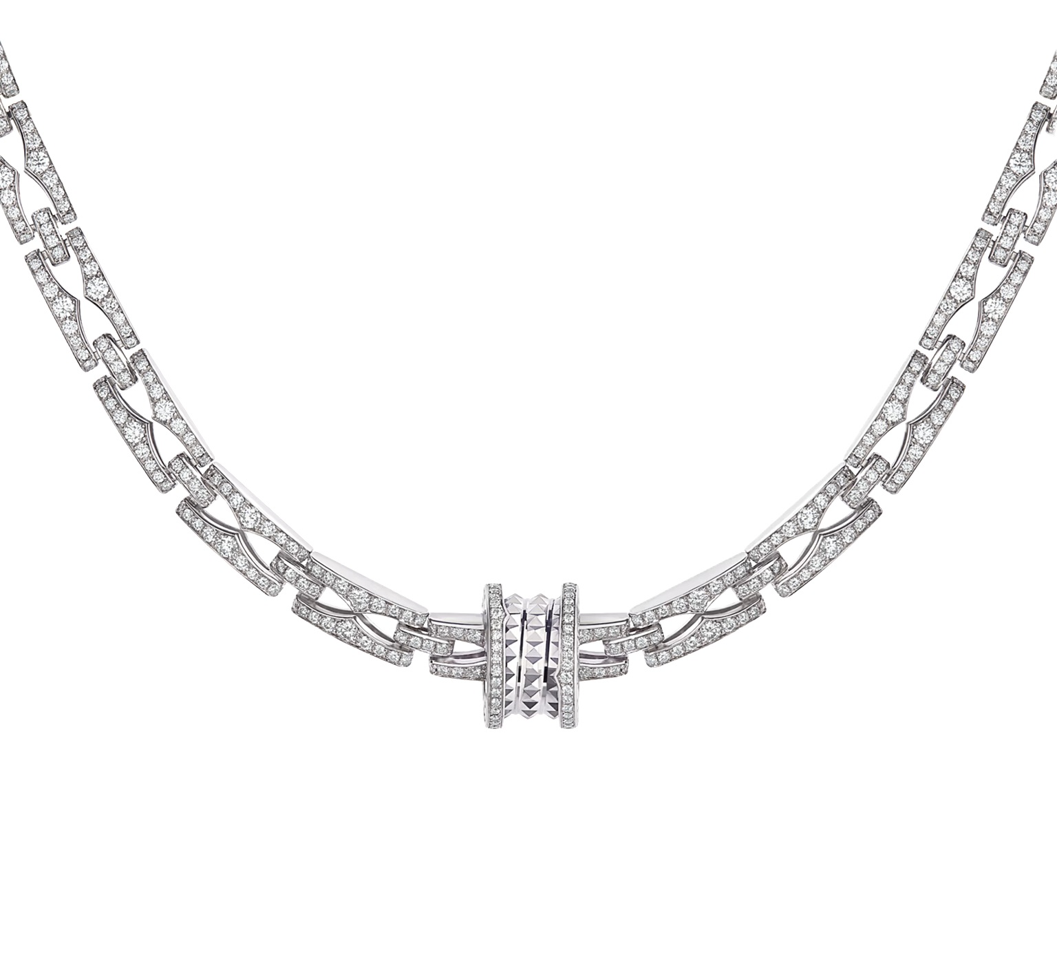 колье b.zero1 белое золото с бриллиантами 7.19 ct.