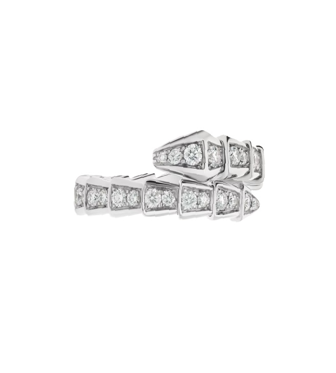 кольцо bvlgari serpenti viper с бриллиантами 0.60 ct