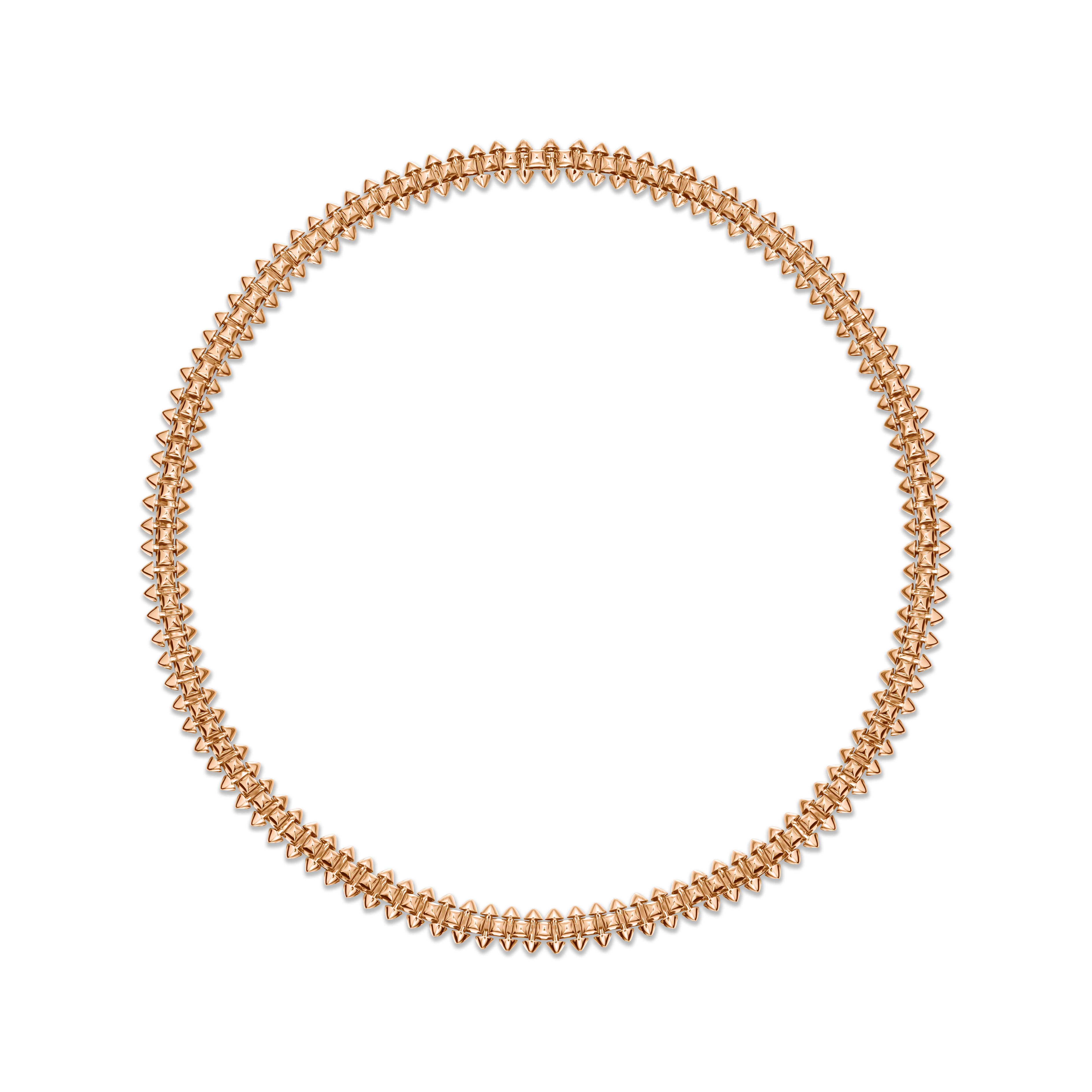 колье clash de cartier из розового золота среднего размера