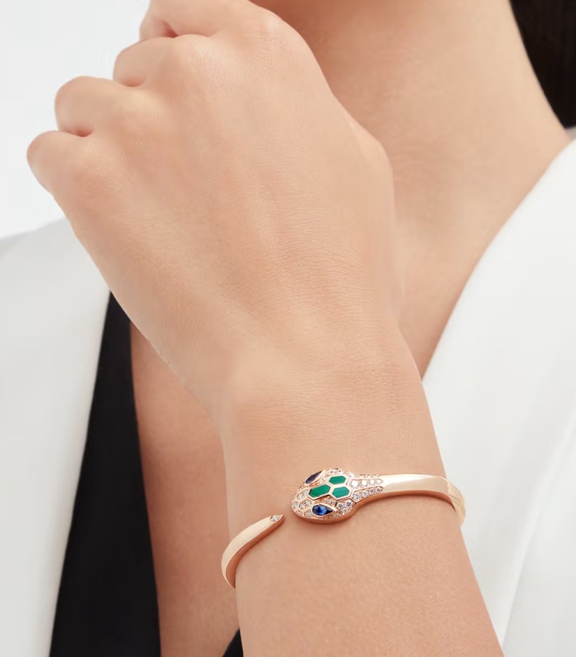 браслет serpenti seduttori с бриллианами 0.5 ct.