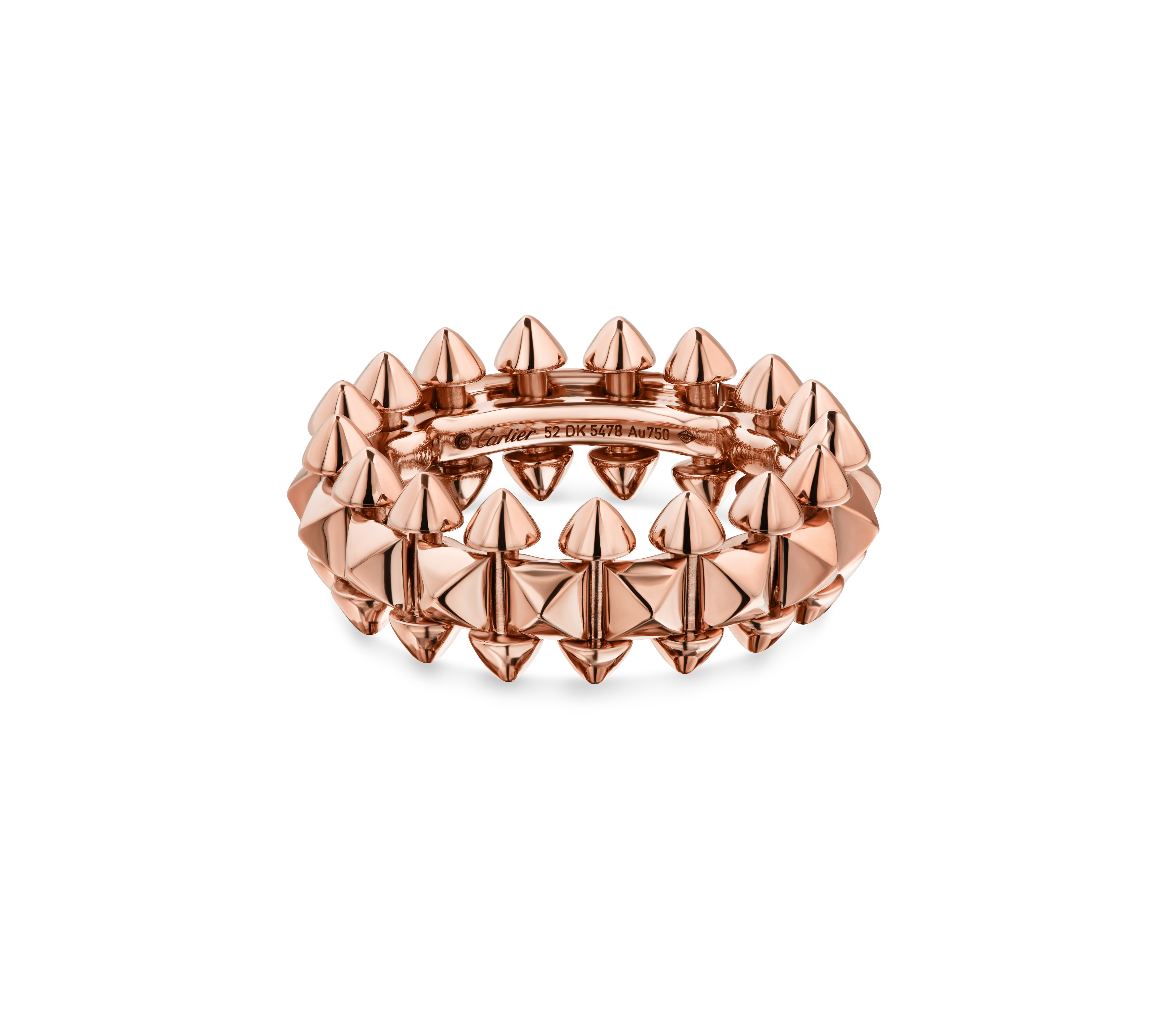 кольцо clash de cartier в розовом золоте