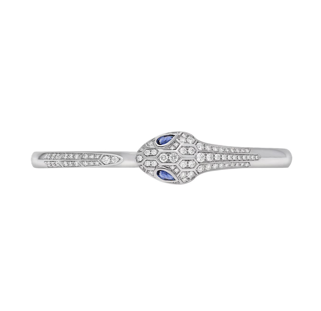 браслет serpenti seduttori с бриллиантами 1 ct. и сапфирами 0.47 ct.