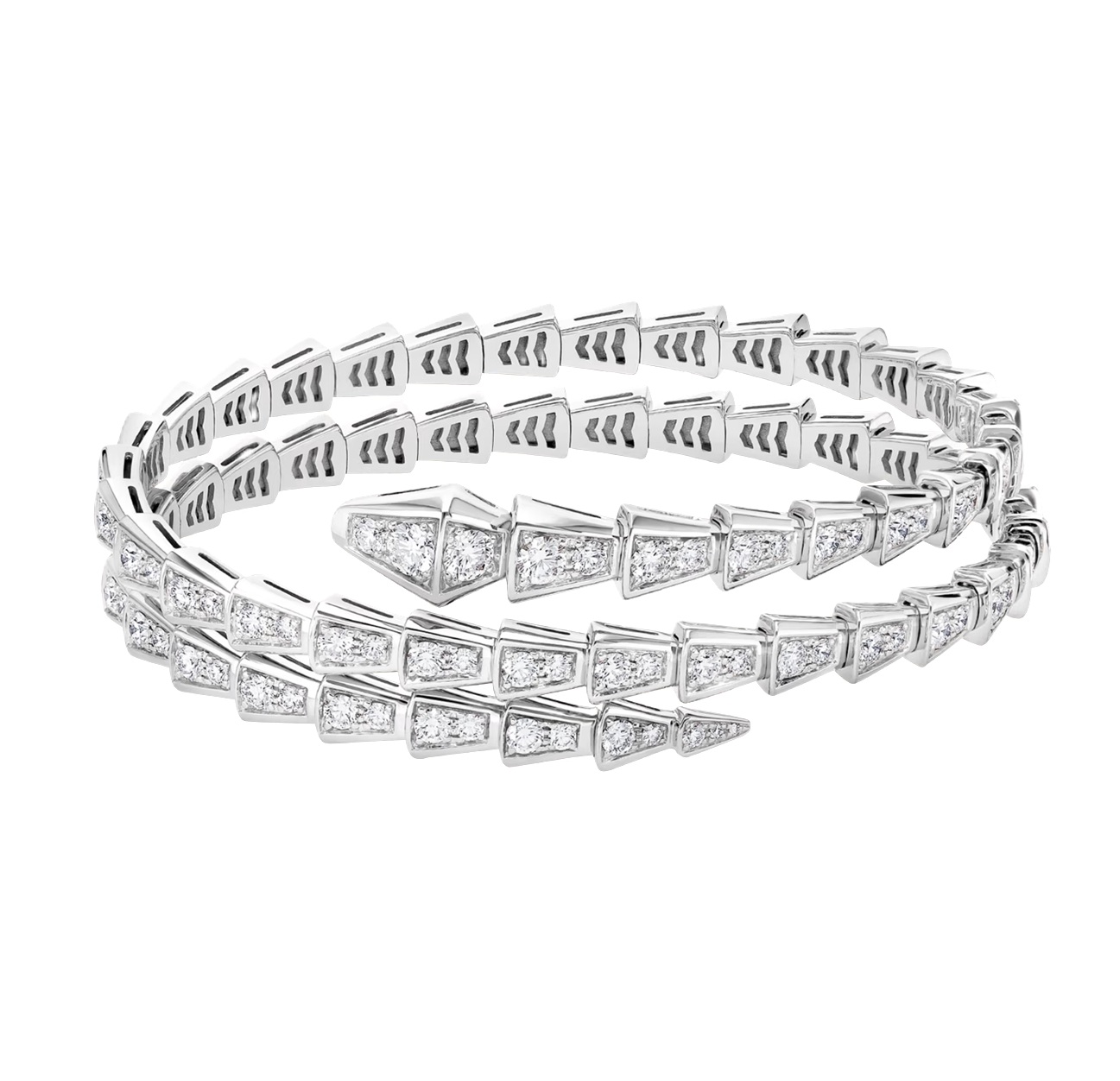браслет serpenti viper bracelet с бриллиантами 5.89 ct.