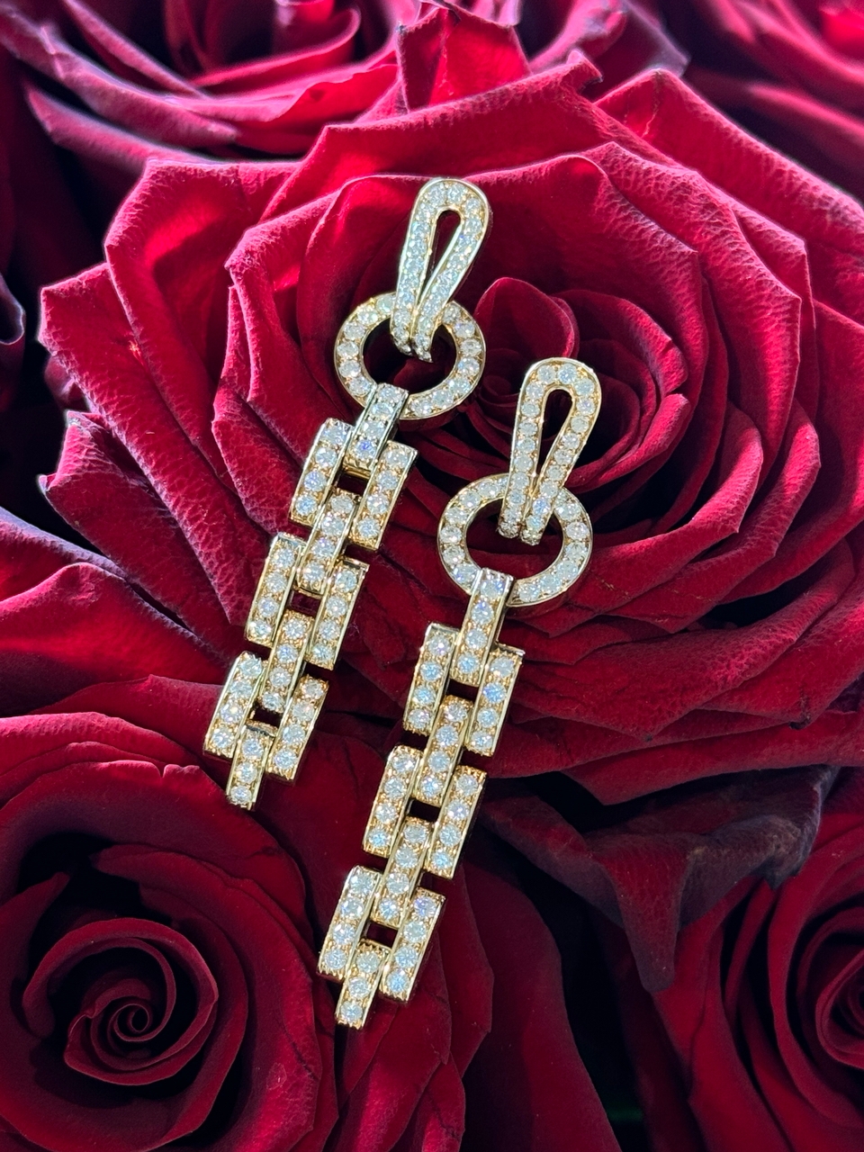 серьги-трансформеры agrafe de cartier с бриллиантами 2,757ct