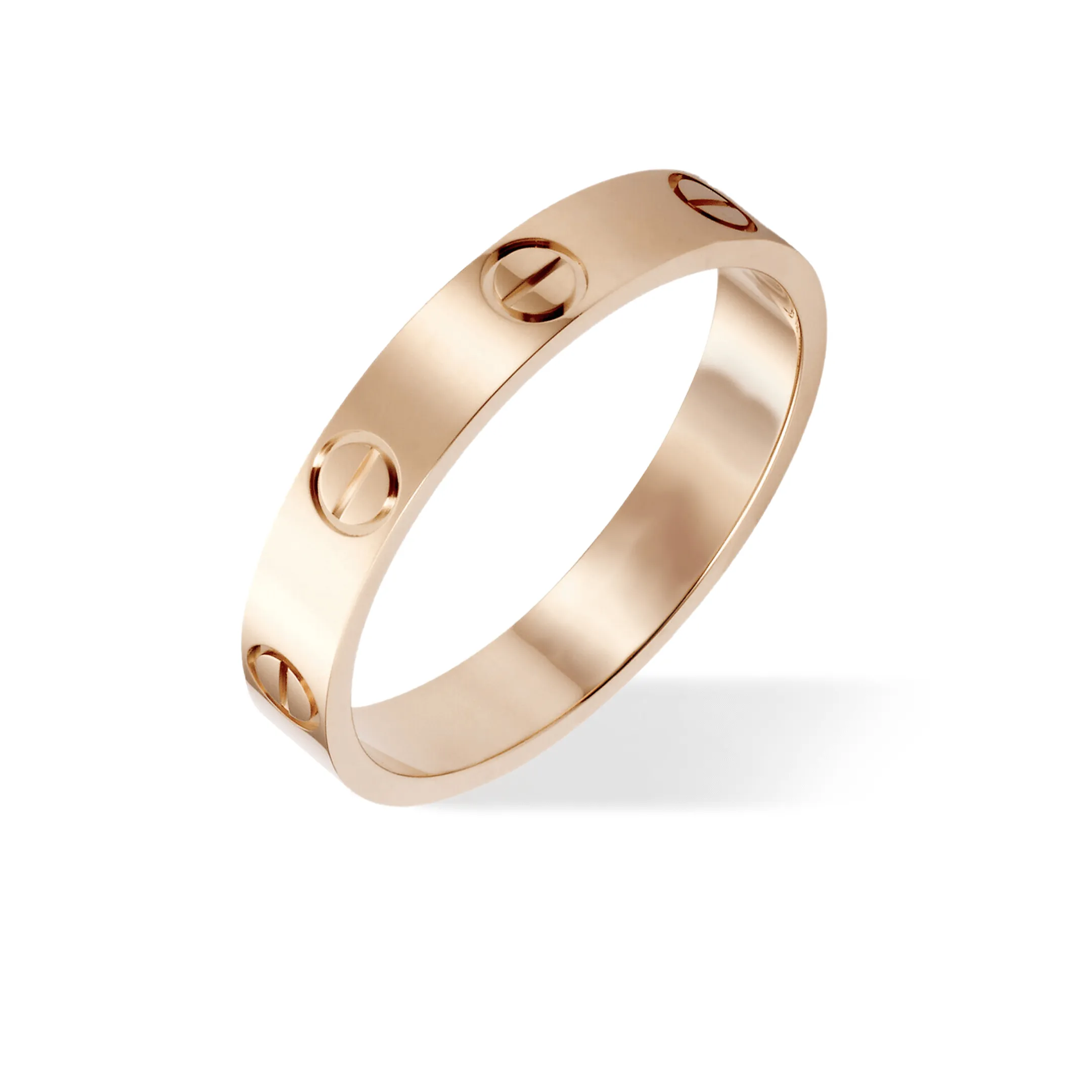 кольцо cartier love в розовом золоте