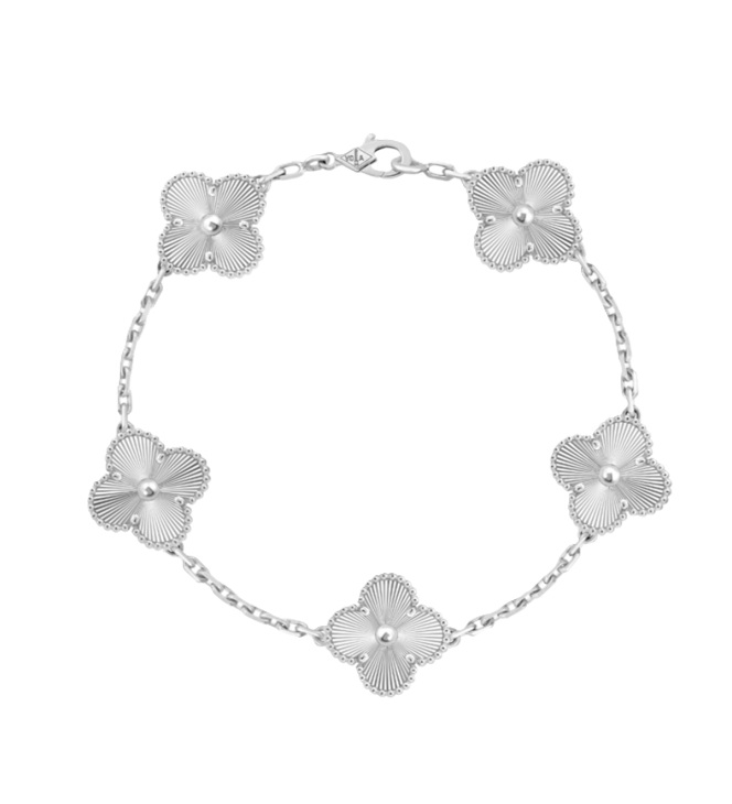 браслет van cleef & arpels vintage alhambra белое золото